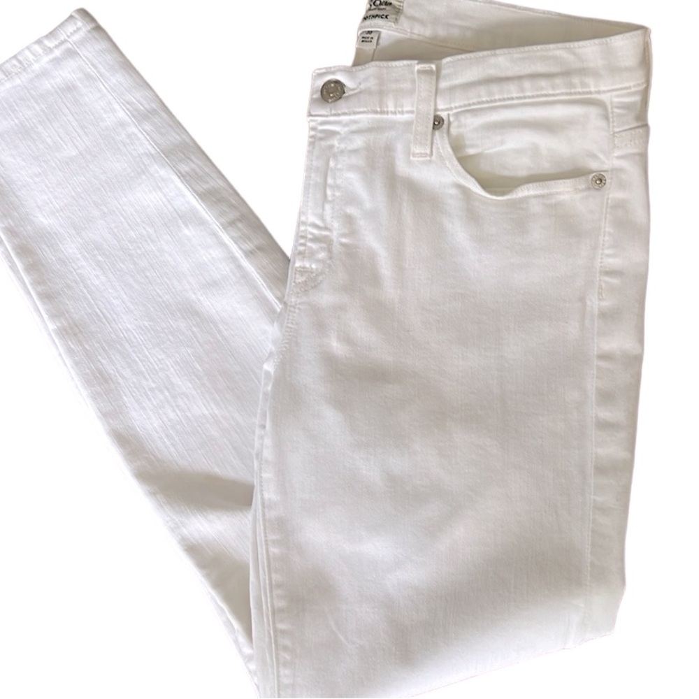 J Crew Toothpick White Jean Size 30